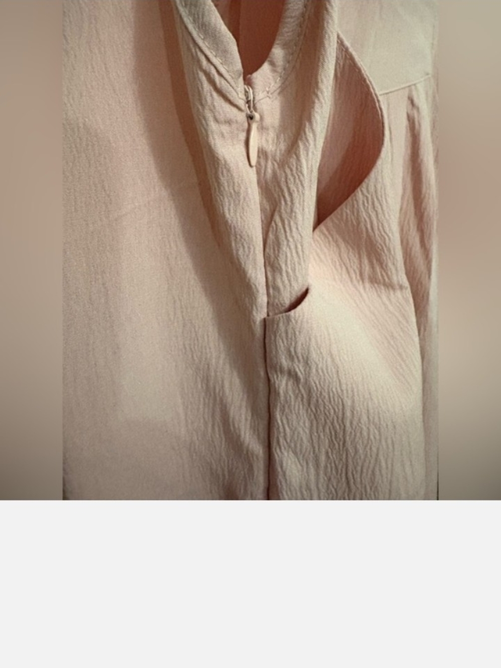 Halara Small Women's Light Pink Wide-Leg Overall Jumpsuit Onesie Outfit 2 4 6 - Picture 4 of 6